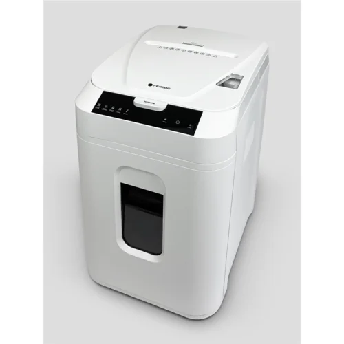 Уничтожитель документов ГЕЛЕОС АП40-5, DIN P-5 (5 ур-нь секр.), фрагмент 1,9х12мм, АВТОПОДАЧА 180 лист (70г/м2), пл.карты/скрепки/скобы, 37 литров