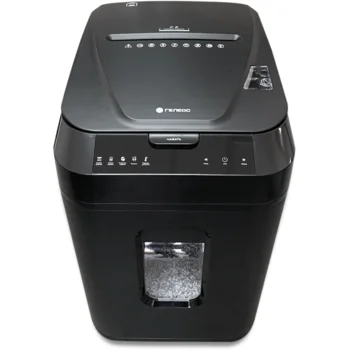 Уничтожитель документов ГЕЛЕОС АП40-4, DIN P-4 (4 ур-нь секр.), фрагмент 3,9х12мм, АВТОПОДАЧА 180 лист (70г/м2), пл.карты/скрепки/скобы, 37 литров