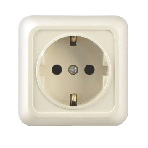 Розетка 1-м ОП Олимп 16А IP20 с заземл. сл. кость UNIVersal Б-О0028