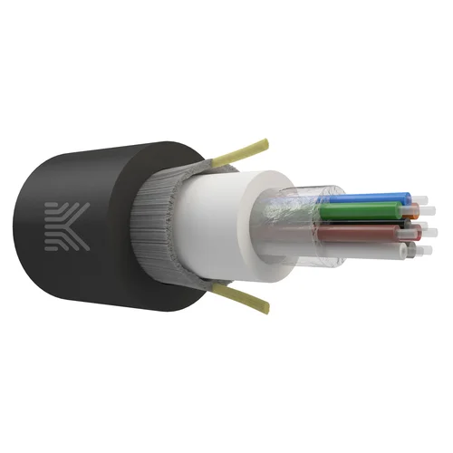 Дроп-кабель круглый, с центральной трубкой, усилен стеклонитями, 8 волокон, SM 9/125, G.657.A1, полиэтилен, 1 кН