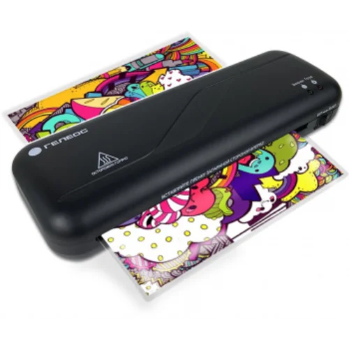 Ламинатор Heleos ЛМ_А4C черный A4 (75-150мкм) 30см/мин (2вал.) лам.фото