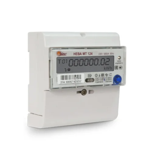 Счетчик "НЕВА" МТ 124 AR2S RF2PC 5(60) однофазный, многотарифный