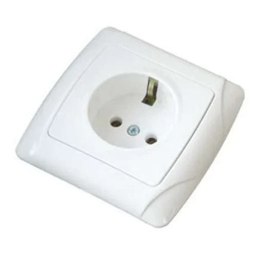 Розетка 1-м СП Маргарита 16А IP20 с заземл. бел. UNIVersal М0028
