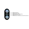 Кабель оптический СЛ-ОКПЦ-Д2-4Е2-1,5 (катушка 2км)