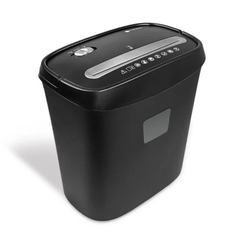 Уничтожитель документов ГЕЛЕОС УД15-4, DIN P-4 (4 ур-нь секр.), фрагмент 3,9х35мм, 8-10 лист (70г/м2), пл. карты/скобы, 15 литров