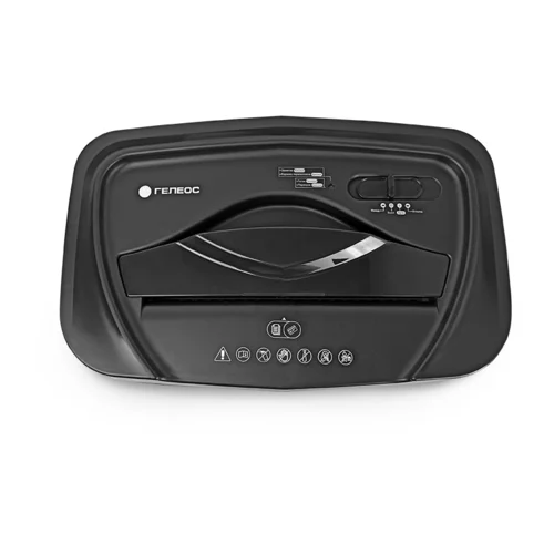 Уничтожитель документов ГЕЛЕОС УМ22-4, DIN P-4 (4 ур-нь секр.), фрагмент 4х35мм, 14 лист (70г/м2), CD/пл.карты/скрепки/скобы, 22 литра