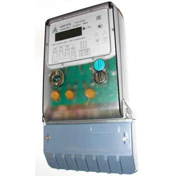 Счетчик электроэнергии трехфазный многотарифный, 10(100)А, корпус B04, оптопорт, модуль LoRaWaN СпбЗИП, выход под антенну SMA