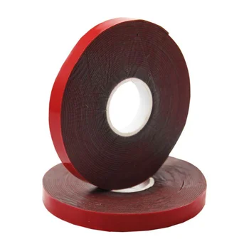 Скотч двухсторонний 6ммх5м красн. на сер. основе Rexant 09-6006