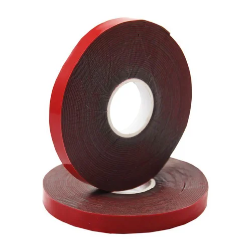 Скотч двухсторонний 6ммх5м красн. на сер. основе Rexant 09-6006