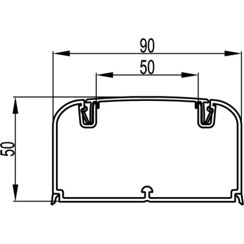 Кабель-канал 90х50 L2000 пластик DKC 09501