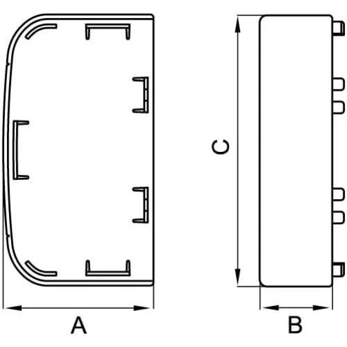 Заглушка для кабель-канала 90х50 DKC 09505