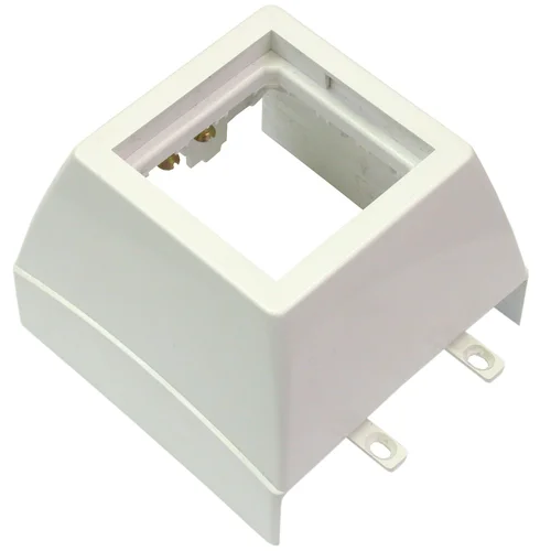 Суппорт с рамкой 1 пост (45х45) на профиль для кабельных каналов 100х50, 105х50