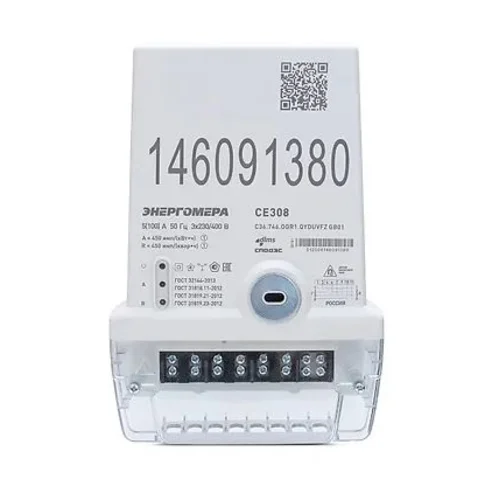 Счетчик электрической энергии трехфазный многофункциональный CE308 C36.746.OR1.QYDUVFZ BLR01 SPDs