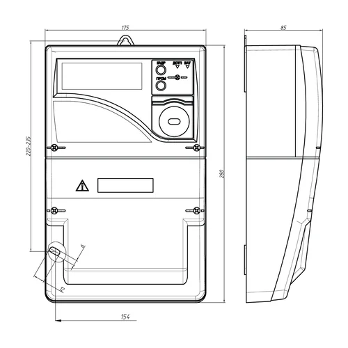 Счетчик электрической энергии трехфазный многофункциональный CE308 S34.746.OR2.QYUVLFZ LR01 SPDs