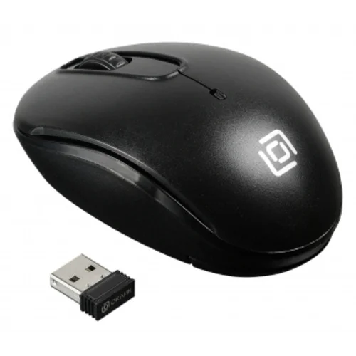 Мышь Оклик 505MW черный оптическая (1000dpi) беспроводная USB для ноутбука (3but)