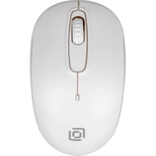 Мышь Оклик 505MW белый оптическая (1000dpi) беспроводная USB для ноутбука (3but)