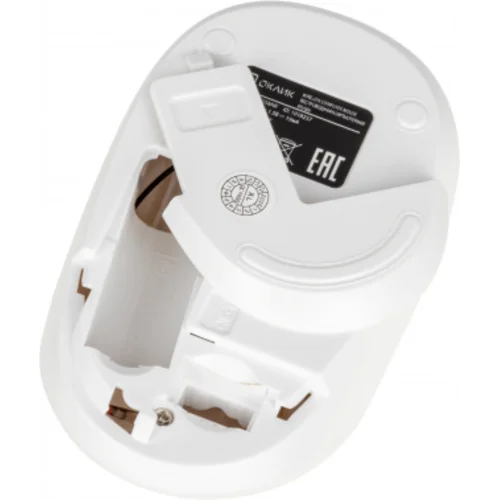 Мышь Оклик 505MW белый оптическая (1000dpi) беспроводная USB для ноутбука (3but)