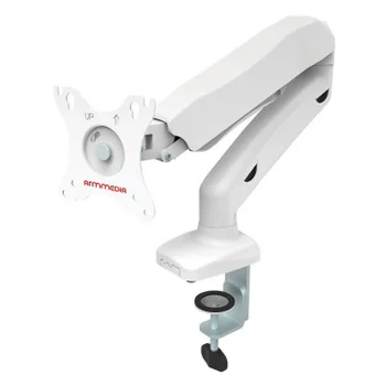 Кронштейн для мониторов Arm Media LCD-T21w белый 15"-32" макс.6.5кг настольный поворот и наклон верт