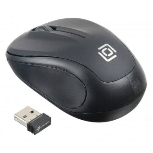 Мышь Оклик 665MW черный оптическая (1600dpi) беспроводная USB для ноутбука (3but)