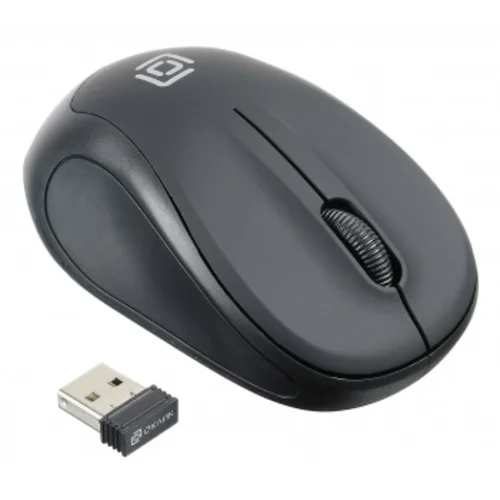 Мышь Оклик 665MW черный оптическая (1600dpi) беспроводная USB для ноутбука (3but)