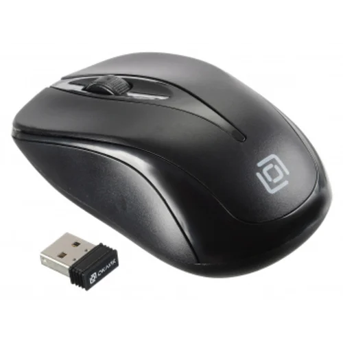 Мышь Оклик 675MW черный оптическая (1200dpi) беспроводная USB для ноутбука (3but)