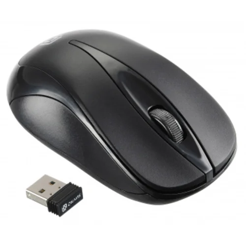 Мышь Оклик 675MW черный оптическая (1200dpi) беспроводная USB для ноутбука (3but)