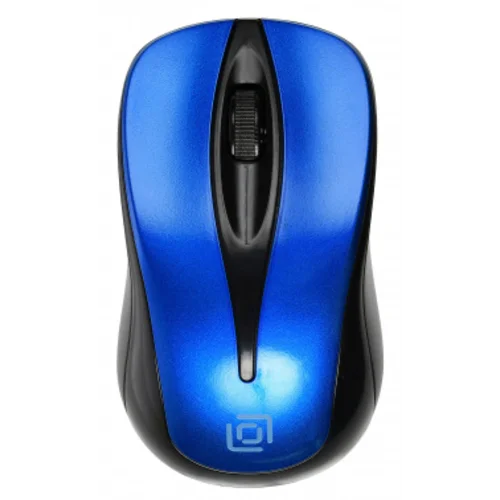 Мышь Оклик 675MW черный/синий оптическая (1200dpi) беспроводная USB для ноутбука (3but)
