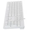 Клавиатура Оклик 500M белый USB slim Multimedia