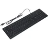 Клавиатура Оклик 550ML черный USB slim Multimedia LED