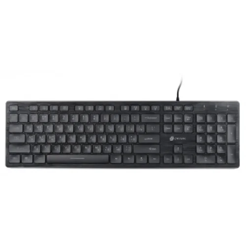 Клавиатура Оклик 550ML черный USB slim Multimedia LED