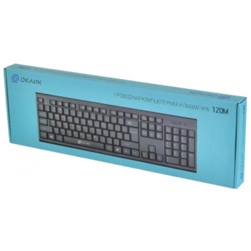 Клавиатура Оклик 120M черный USB (1083044)