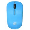 Мышь Оклик 525MW черный/голубой оптическая (1000dpi) беспроводная USB для ноутбука (3but)