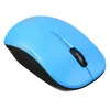 Мышь Оклик 525MW черный/голубой оптическая (1000dpi) беспроводная USB для ноутбука (3but)