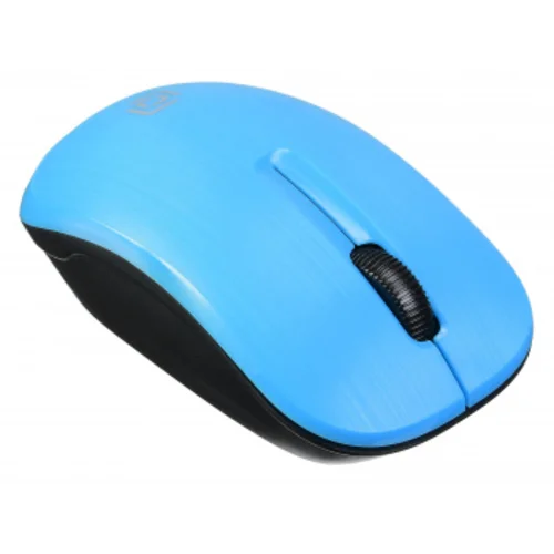 Мышь Оклик 525MW черный/голубой оптическая (1000dpi) беспроводная USB для ноутбука (3but)