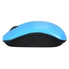Мышь Оклик 525MW черный/голубой оптическая (1000dpi) беспроводная USB для ноутбука (3but)