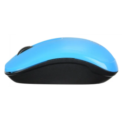 Мышь Оклик 525MW черный/голубой оптическая (1000dpi) беспроводная USB для ноутбука (3but)