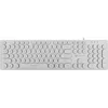 Клавиатура Оклик 420MRL белый USB slim Multimedia LED