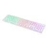 Клавиатура Оклик 420MRL белый USB slim Multimedia LED