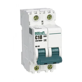 Выключатель автоматический модульный 2п C 10А 4.5кА ВА-101 DEKraft 11065DEK