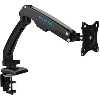 Кронштейн для мониторов ЖК Kromax OFFICE-8 черный 15"-32" макс.8кг настольный поворот и наклон верт.