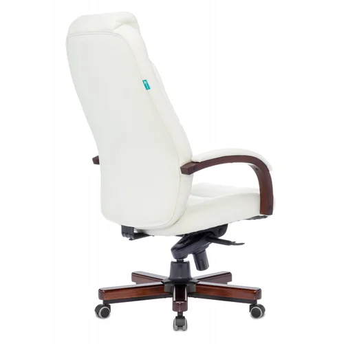 Кресло руководителя Бюрократ T-9923WALNUT слоновая кость кожа крестовина металл/дерево