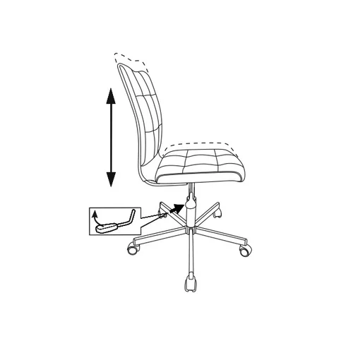 Кресло Бюрократ CH-330M бежевый Orion-10 эко.кожа крестовина металл хром