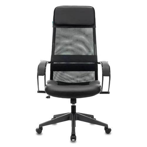 Кресло руководителя Бюрократ CH-608 черный TW-01 сиденье черный TW-11 эко.кожа/сетка с подголов. крестовина пластик