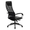 Кресло руководителя Бюрократ CH-608 черный TW-01 сиденье черный TW-11 эко.кожа/сетка с подголов. крестовина пластик