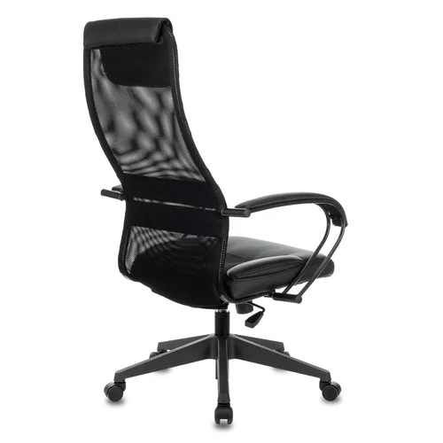 Кресло руководителя Бюрократ CH-608 черный TW-01 сиденье черный TW-11 эко.кожа/сетка с подголов. крестовина пластик