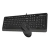 Клавиатура + мышь A4Tech Fstyler F1010 клав:черный/серый мышь:черный/серый USB Multimedia