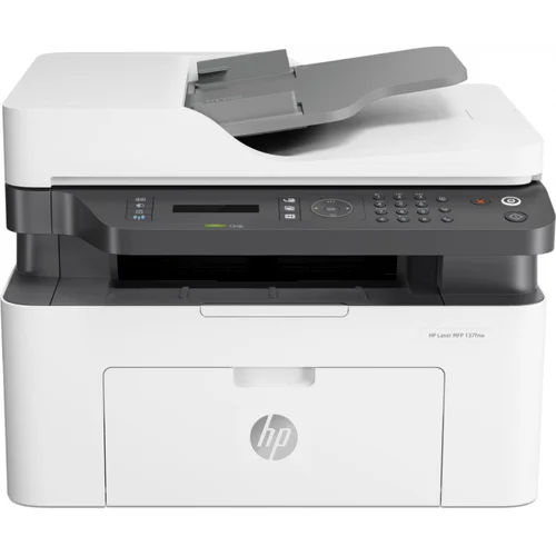 МФУ лазерный HP Laser 137fnw (4ZB84A) A4 WiFi белый/серый