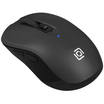 Мышь Оклик 610MWC черный оптическая (1600dpi) беспроводная USB/USB-C для ноутбука (6but)