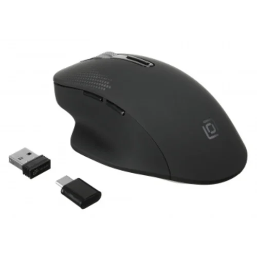 Мышь Оклик 636LWC черный оптическая (1600dpi) беспроводная USB/USB-C для ноутбука (6but)