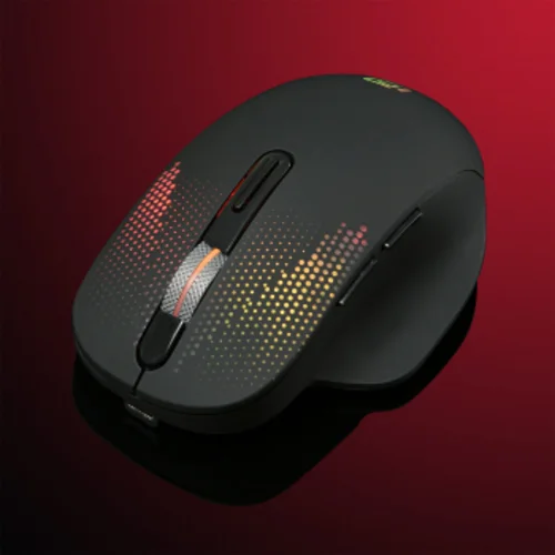 Мышь Оклик 636LWC черный оптическая (1600dpi) беспроводная USB/USB-C для ноутбука (6but)